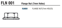 Picture of M6 Flanged Nut.