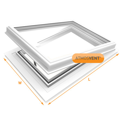 Picture of Atmosvent 24mm Alu WH with Chrome Opener 1000 x 1000mm